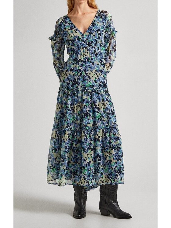 Pepe Jeans Pepe Jeans Šaty PL953504 594 Modrá Regular Fit