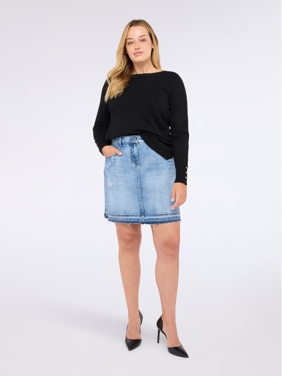 Fiorella Rubino Fiorella Rubino Maglione M631L008005N033 Nero A-Line Fit