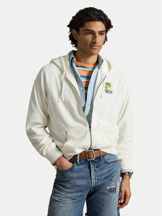 Polo Ralph Lauren Polo Ralph Lauren Mikina 710B14590001 Krémová Relaxed Fit