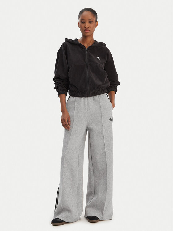 adidas adidas Sporta bikses adicolor Spacer 3-Stripes JV7497 Zaļš Wide Leg