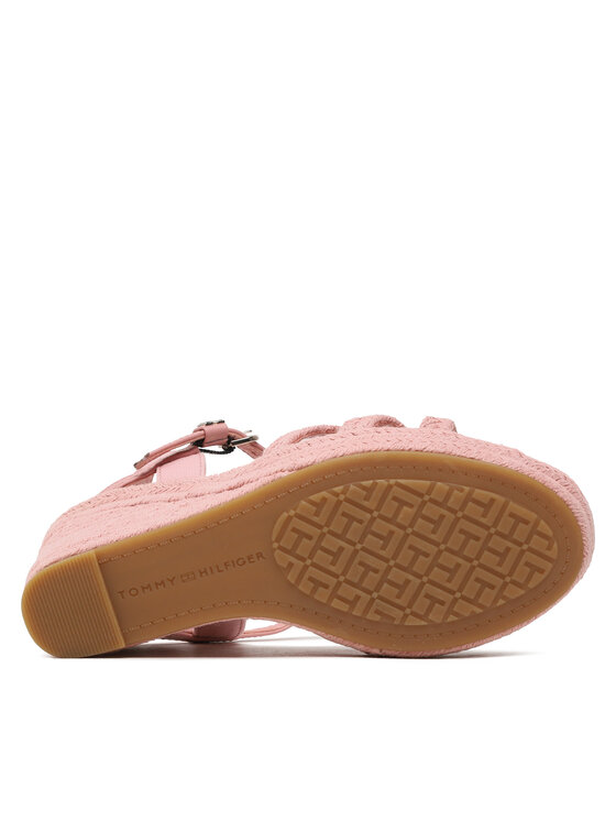 Tommy Hilfiger Tommy Hilfiger Espadrilles Essential Wedge Sandal FW0FW07159 Rózsaszín