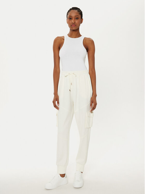 Liu Jo Liu Jo Pantaloni trening TA5043 JS182 Écru Regular Fit