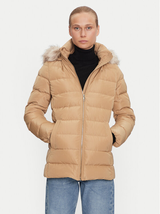 Tommy Hilfiger Tommy Hilfiger Pehelykabát WW0WW43600 Bézs Regular Fit