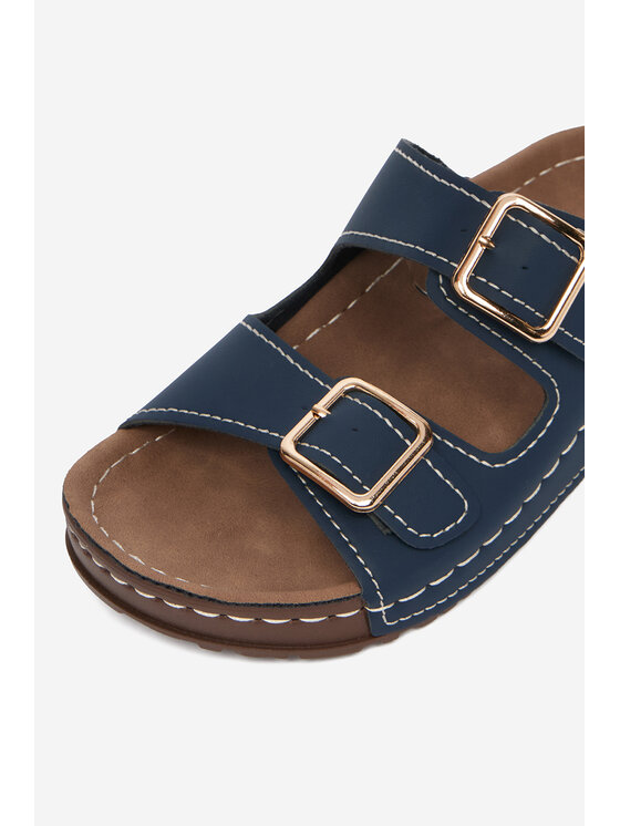 Go Soft Go Soft Pantoletten CEO-W21202 Dunkelblau