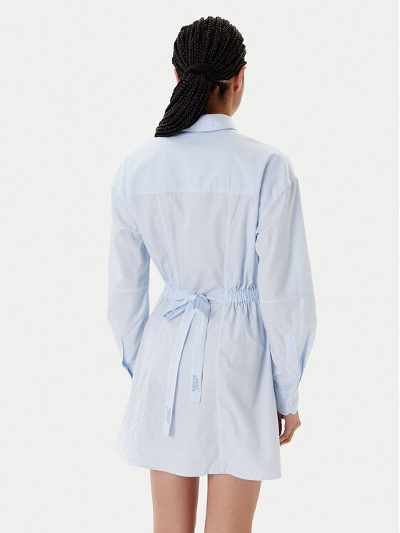 Tommy Jeans Tommy Jeans Košilové šaty DW0DW21744 Světle modrá Regular Fit
