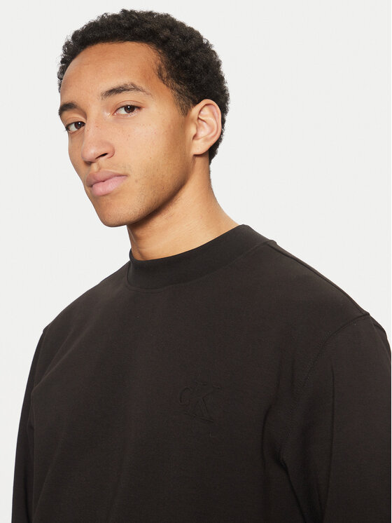 Calvin Klein Jeans Calvin Klein Jeans Μπλούζα Interlock J30J326754 Μαύρο Regular Fit