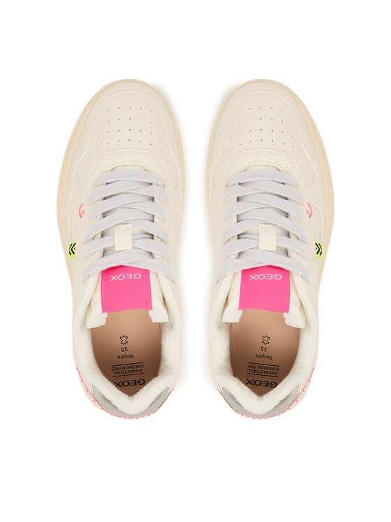 Geox Geox Sneakersy J Lestrella Girl J56NLC 000BC C1M1W S Écru