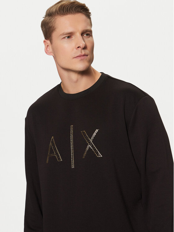 Armani Exchange Armani Exchange Majica dugih rukava XM000331 AF12269 UC001 Crna Regular Fit