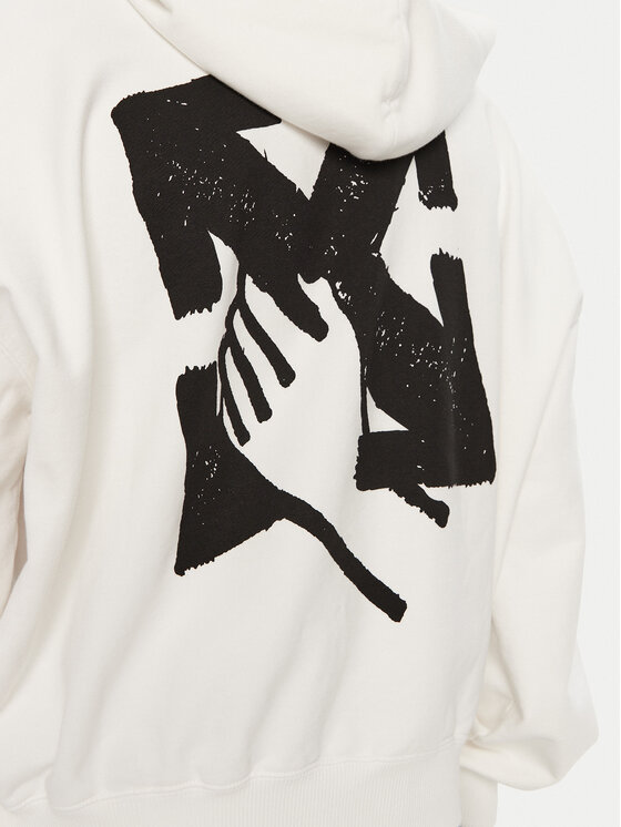 Off-White Off-White Μπλούζα OMBB110S23FLE0030110 Λευκό Regular Fit