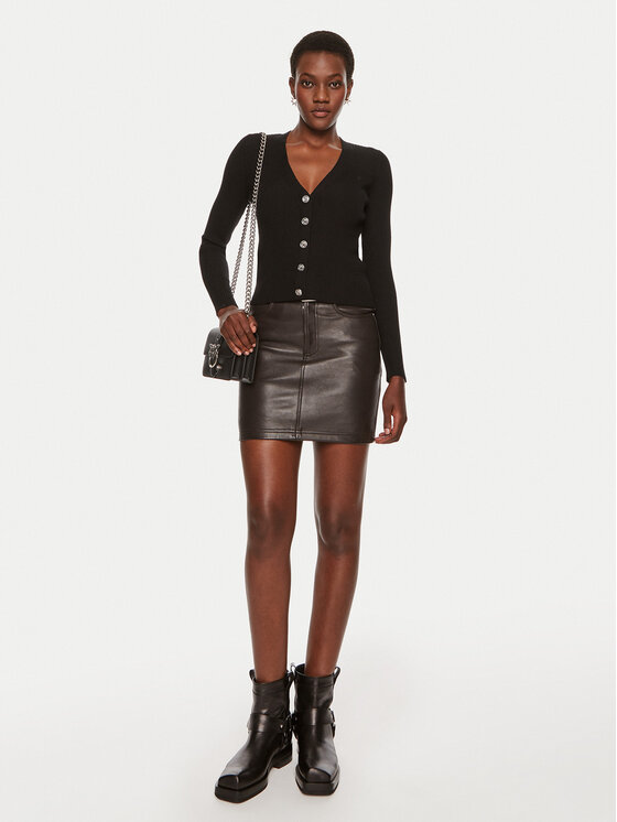 PINKO Pinko Kardigan Tilacino 104247 A18M Crna Regular Fit