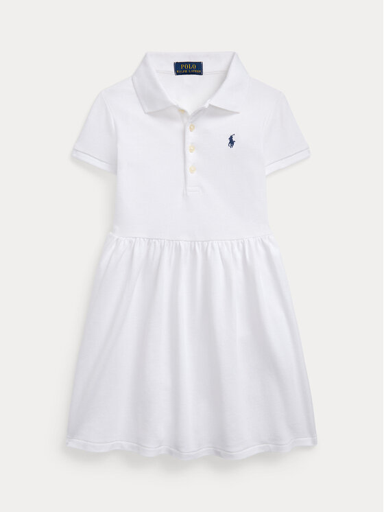 Polo Ralph Lauren Polo Ralph Lauren Vsakodnevna obleka 312934961001 Bela Regular Fit