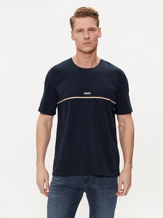 BOSS Boss T-Shirt Unique 50515395 Tmavomodrá Regular Fit