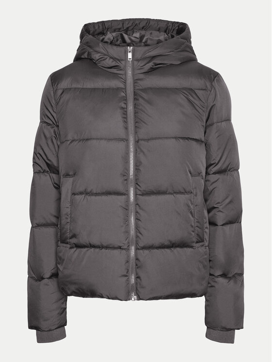 Pieces Pieces Зимно яке 17115626 Сив Regular Fit