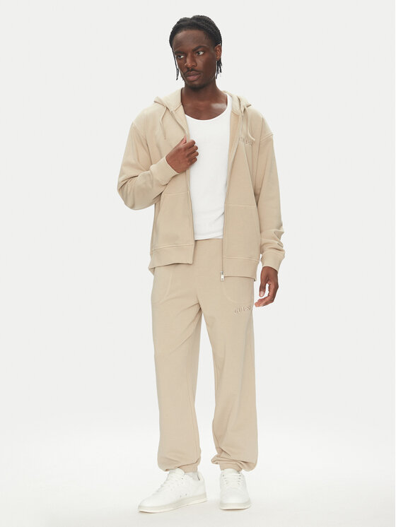 Guess Guess Суитшърт U5RQ02 KCO31 Бежов Regular Fit
