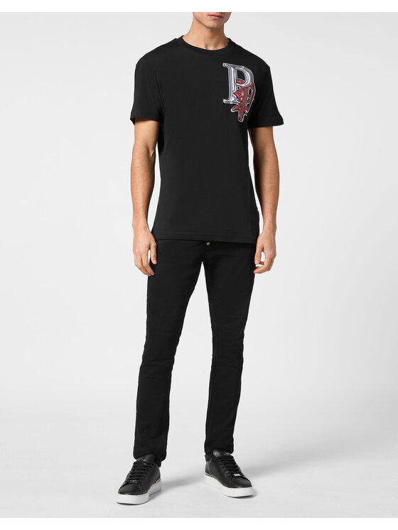 PHILIPP PLEIN PHILIPP PLEIN T-Shirt 15301 Czarny Regular Fit