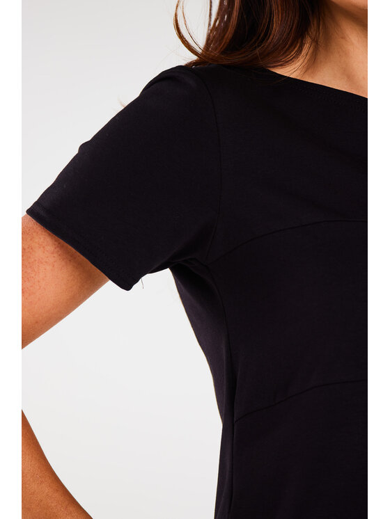 Infinite You Infinite You Sukienka letnia M291 Czarny Basic Fit