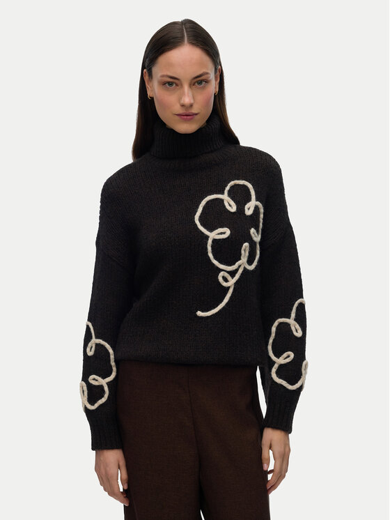 Vero Moda Vero Moda Rolák Fatima 10335036 Hnedá Regular Fit