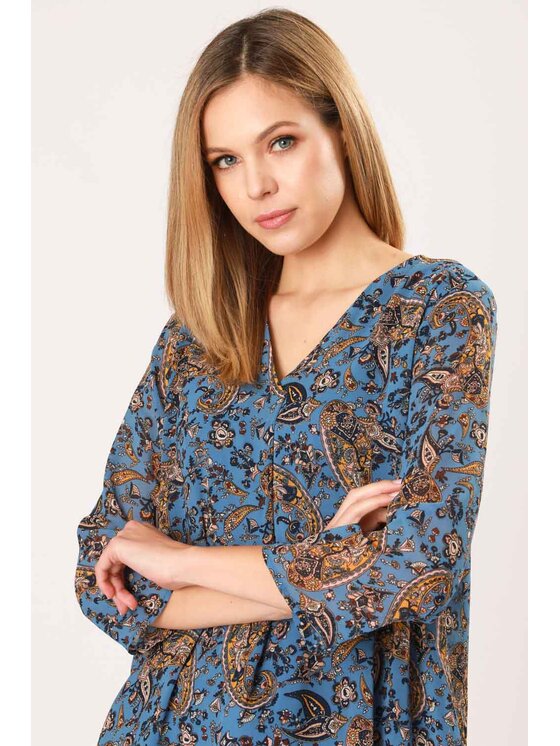 QUIOSQUE QUIOSQUE Halenka BOHEME SHIRT Barevná Regular Fit