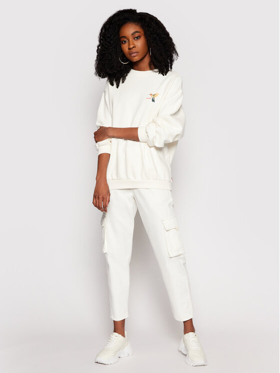 Felpa Standard Graphic Fleece 34363-0008 Bianco