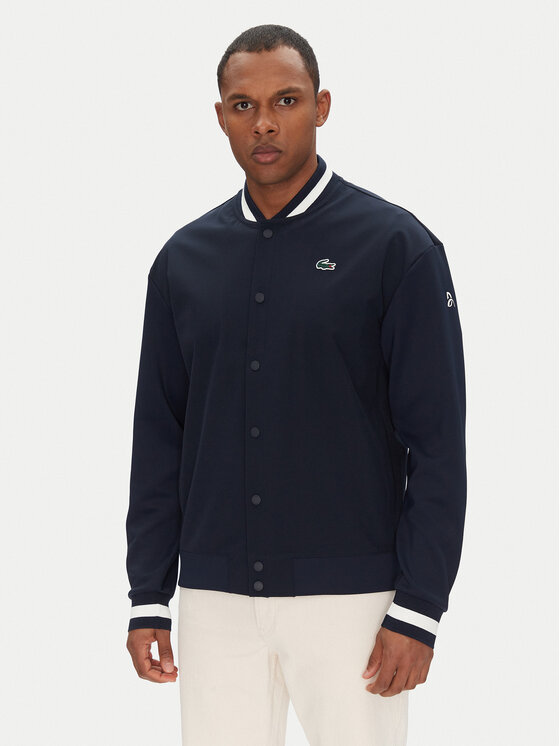 Lacoste Lacoste Bunda bomber SH1045 Tmavomodrá Regular Fit