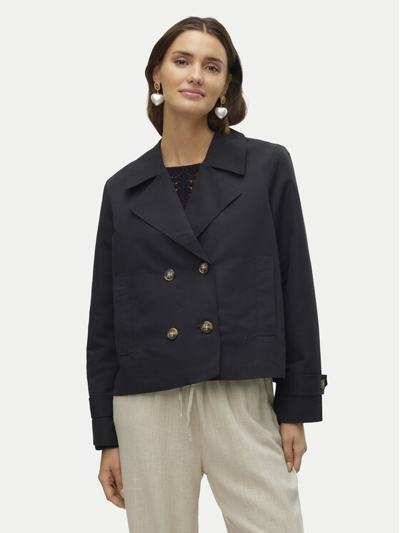 Vero Moda Trench Chloemia 10308267 Negru Regular Fit