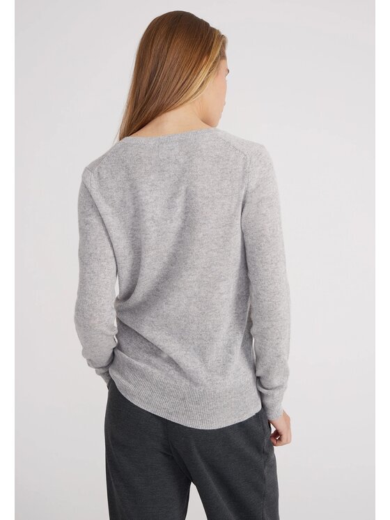 Style Republic Style Republic Sweter Kaszmir Szary jasny Comfort Fit