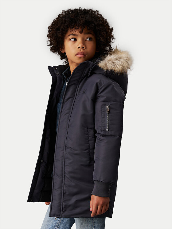 Calvin Klein Jeans Parka IB0IB02253 Noir Regular Fit