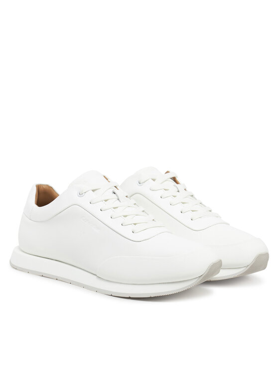 Calvin Klein Calvin Klein Sneakersy Low Prof Runn Laceup Rubb Lth HM0HM01707 Biały