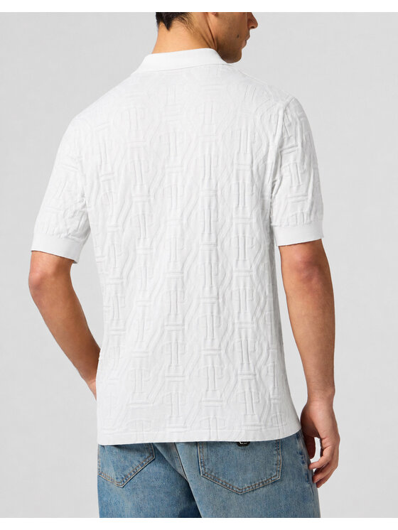 PHILIPP PLEIN PHILIPP PLEIN Polo 31668 Bianco Slim Fit