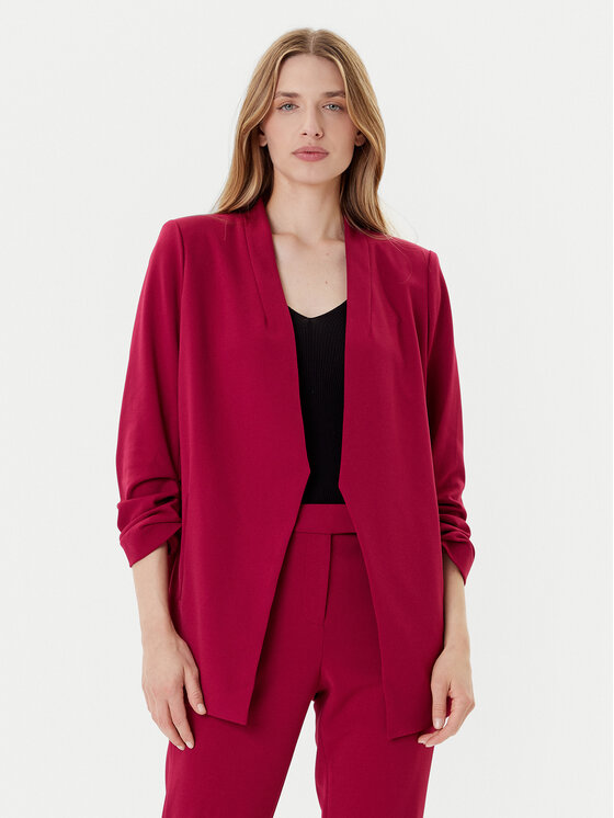 DKNY Marynarka P9RCAAWI Bordowy Regular Fit