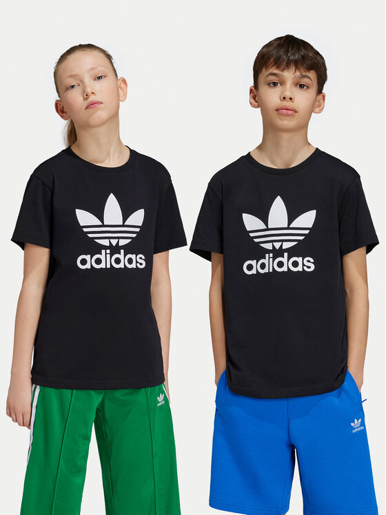 adidas adidas Tricou adicolor Trefoil IY7421 Negru Regular Fit