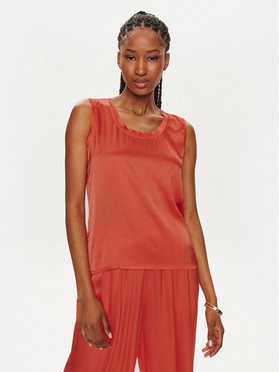 ViCOLO Blúzka TB0038 Oranžová Regular Fit