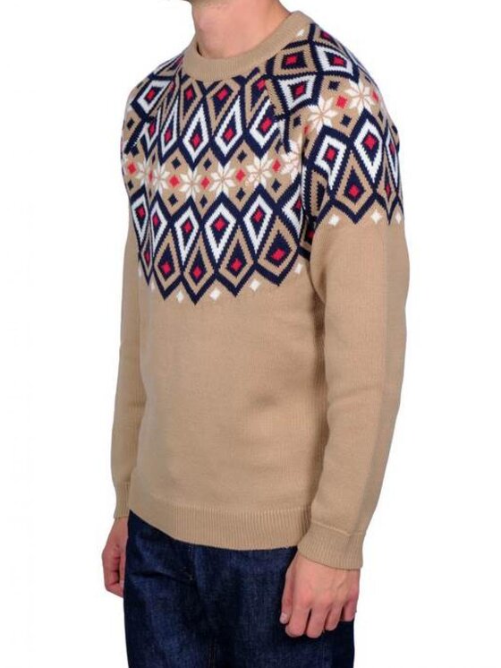 SUN68 SUN68 Maglione q-dav-50471 Beige Regular Fit