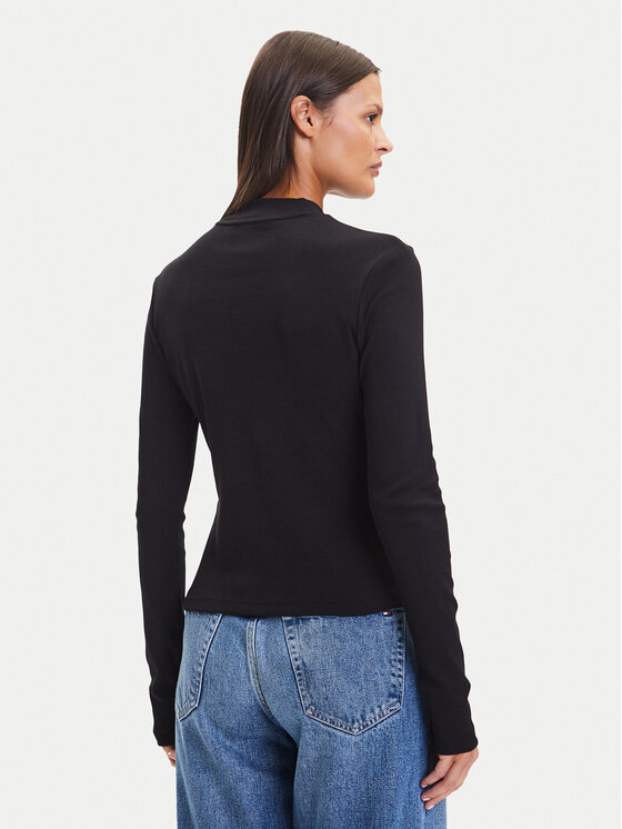 Tommy Hilfiger Tommy Hilfiger Блуза Cody WW0WW47307 Черен Slim Fit