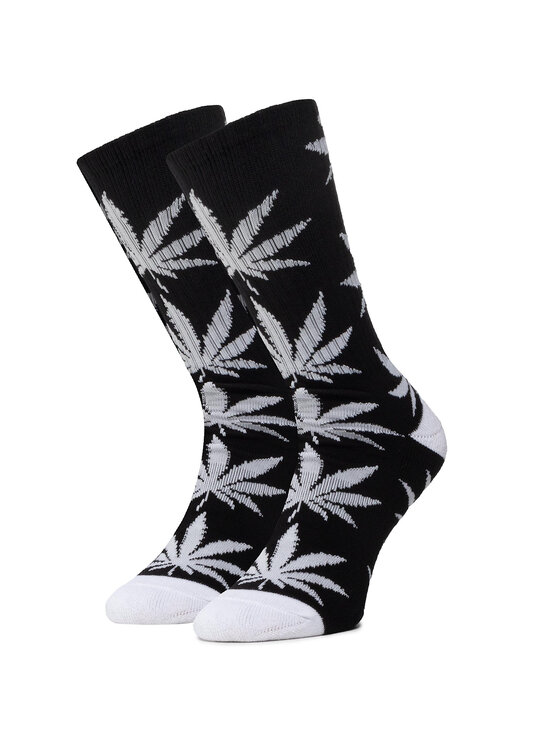 HUF Augstas unisex zeķes Essentials Plantlife Sock SK00298 r.OS Melns