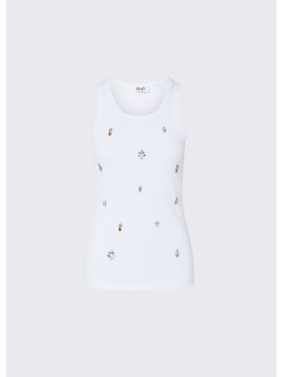 Liu Jo Liu Jo Top WF6408J4822L9373 Bianco Regular Fit