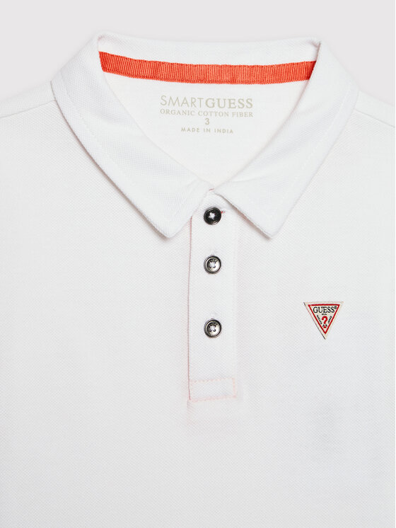 Guess Guess Polokošeľa N2GP03 KAPY0 Biela Regular Fit