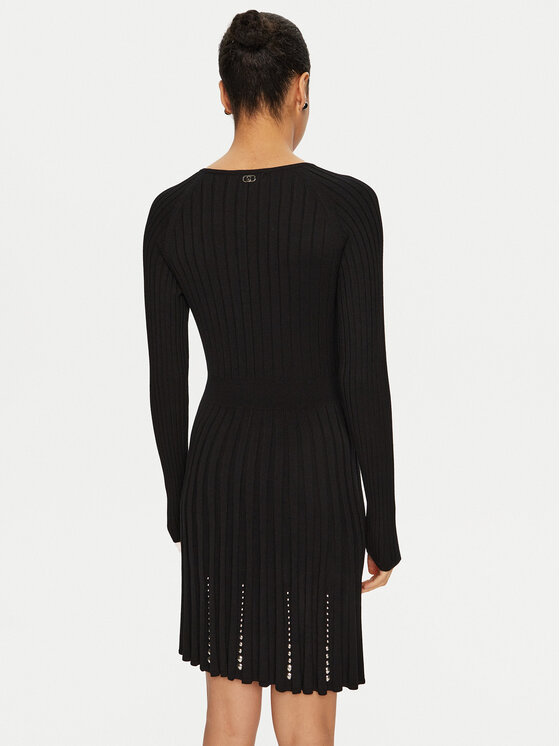 Liu Jo Liu Jo Strickkleid WF4125 MS99E Schwarz Regular Fit