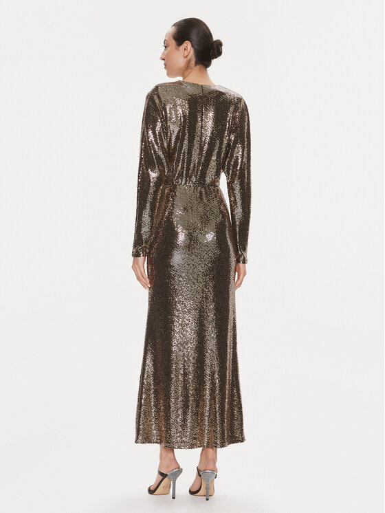 ViCOLO ViCOLO Rochie de seară FR0011 Maro Regular Fit
