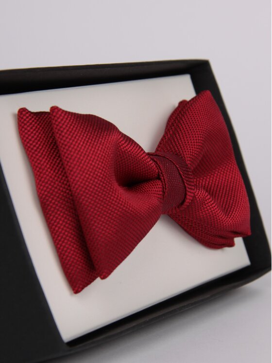 ELSNER ELSNER Παπιγιόν BUTTERFLY Z JEDWABNEGO ŻAKARDU A5132 Κόκκινο