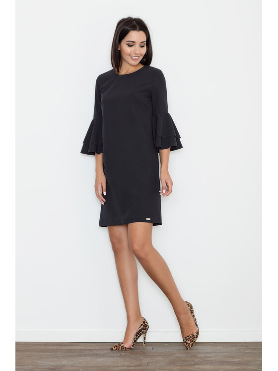 FIGL FIGL Šaty M564 Čierna Regular Fit