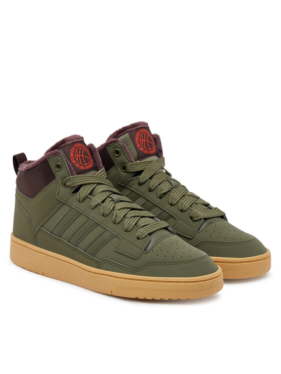 adidas adidas Sneakersy Rapid Court Mid Winterized JR0184 Zielony