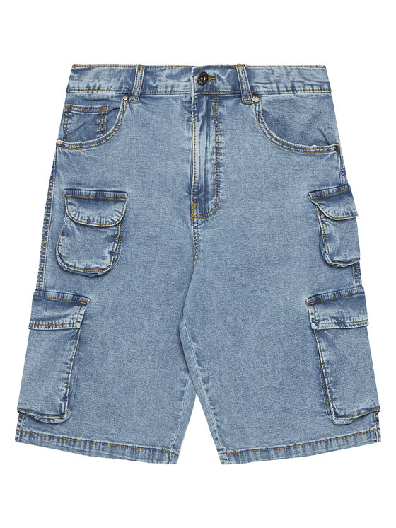 Original Marines Original Marines Džínsové šortky DFP4281YM Modrá Regular Fit