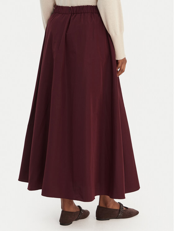 Weekend Max Mara Weekend Max Mara Trapezförmiger Rock Curvato 2615101051 Dunkelrot Regular Fit