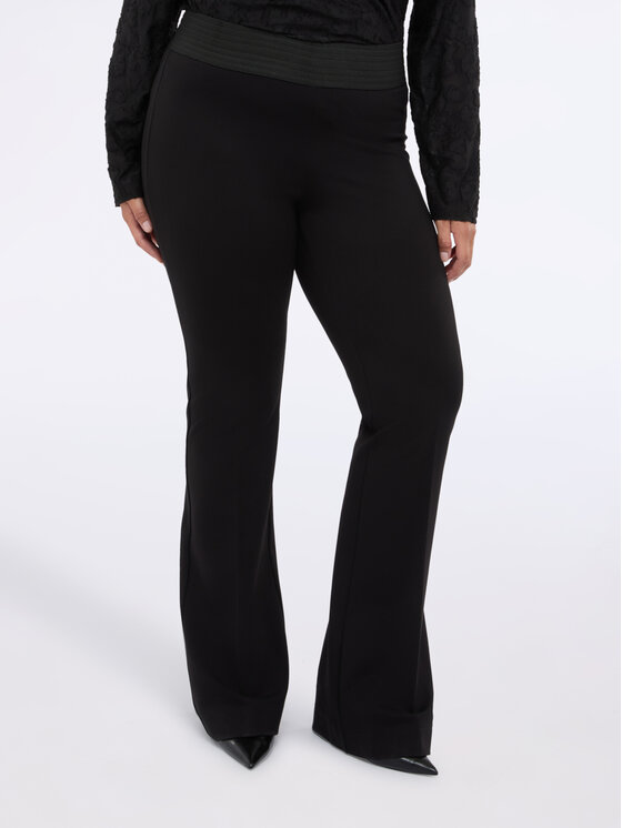 Fiorella Rubino Fiorella Rubino Spodnie materiałowe P710L002236N033 Czarny Flare Fit