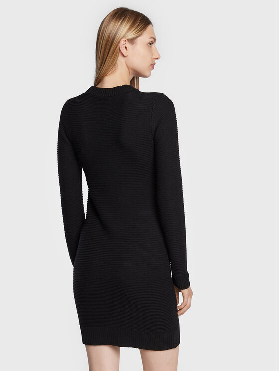 LOVE MOSCHINO LOVE MOSCHINO Strickkleid WSE0810X A125 Schwarz Regular Fit