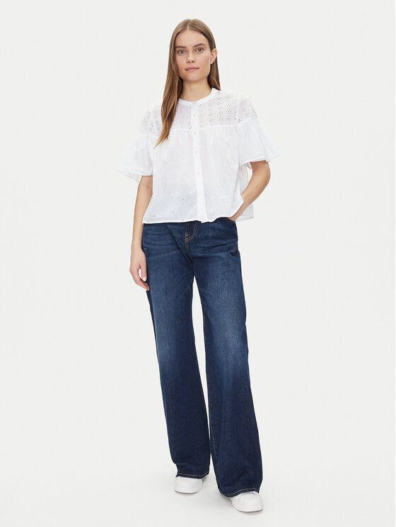 Gap Gap Πουκάμισο 728755-01 Λευκό Regular Fit