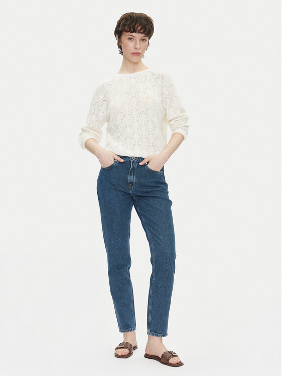 Pepe Jeans Pepe Jeans Sveter Nova PL702239 Écru Regular Fit