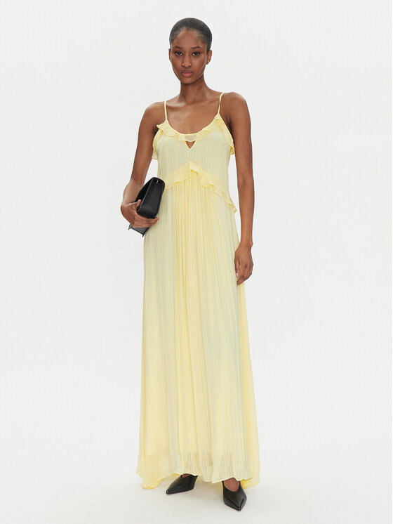 TWINSET TWINSET Φόρεμα καλοκαιρινό 251TP2262 Κίτρινο Loose Fit