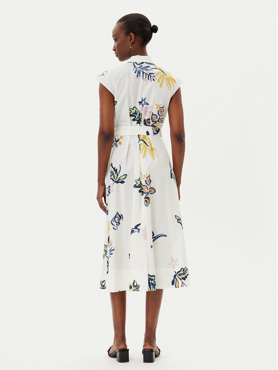 Marella Marella Krekla kleita Pier 2513221372200 Balts Regular Fit